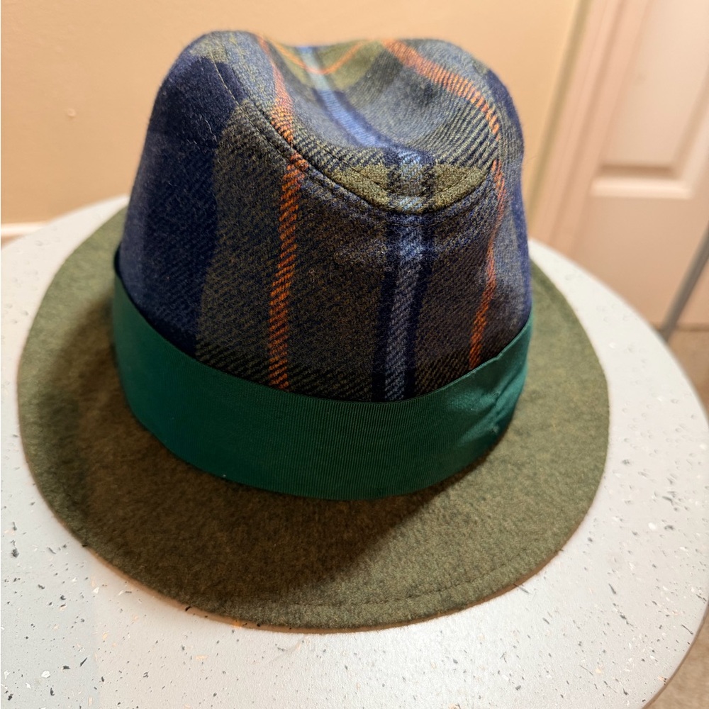 Gucci Blue and Green Plaid Hat - Picture 4 of 5